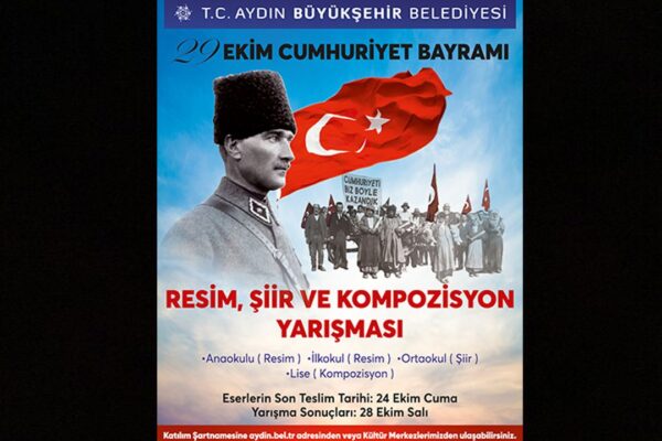 Başkan Çerçioğlu’ndan 29 Ekim temalı ödüllü resim,...